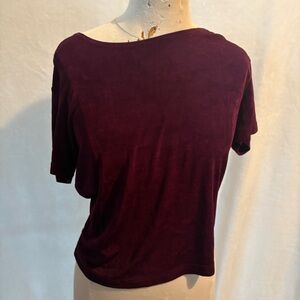 Elegant Burgundy Women's Top